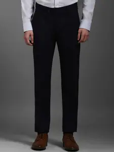 Louis Philippe Men Self Design Slim Fit Trousers
