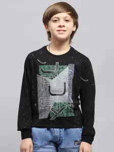 Monte Carlo Boys Printed Cotton Pullover Sweatshirt