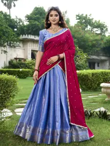 LOOKNBOOK ART Ready to Wear Lehenga & Unstitched Blouse With Dupatta