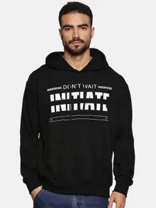 The Roadster Lifestyle Co Men Printed Cotton Relaxed Fit Hooded Sweatshirts