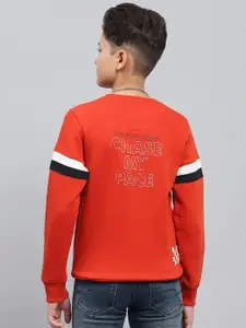 Monte Carlo Boys Typography Printed Cotton Sweatshirt