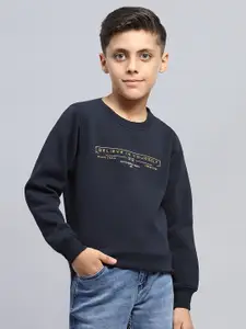 Monte Carlo Boys Printed Cotton Pullover Sweatshirt