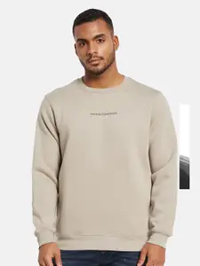 Octave Men Round Neck Long Sleeves Pullover Sweatshirt