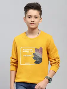 Monte Carlo Boys Printed Cotton Pullover Sweatshirt