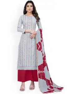 Maroosh Floral Printed Unstitched Dress Material