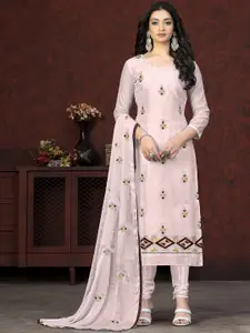 Maroosh Floral Embroidered Unstitched Dress Material