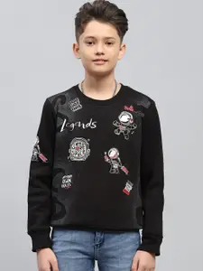 Monte Carlo Boys Cotton Humour and Comic Printed Sweatshirt