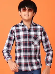 V-Mart Boys Checked Shirt with Trousers
