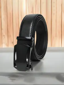 The Roadster Lifestyle Men  Co Leather Black Formal Belts