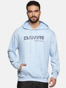 The Roadster Lifestyle Co Men Printed Cotton Relaxed Fit Hooded Sweatshirts