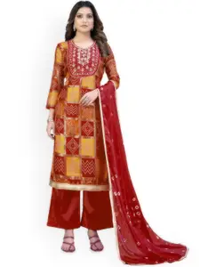 Maroosh Bandhani Printed Unstitched Dress Material