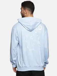 The Roadster Lifestyle Co Men Printed Cotton Relaxed Fit Hooded Sweatshirts