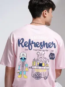 HIGHLANDER Men Graphic Printed Round Neck Cotton Relaxed Fit T-shirt