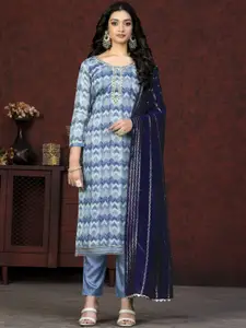 Maroosh Ethnic Motifs Embellished Thread Work Unstitched Dress Material