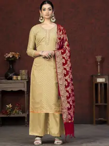 Maroosh Ethnic Motifs Embellished Unstitched Dress Material