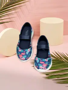 KazarMax Girls Flamingo Printed Ballerinas Flats