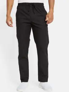 Octave Men Cotton Regular Fit Mid Rise Track Pants