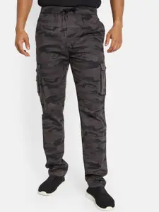 Octave Men Cotton Printed Mid-Rise Track Pants