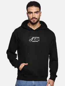 The Roadster Lifestyle Co Men Printed Relaxed Fit Cotton Hoodie