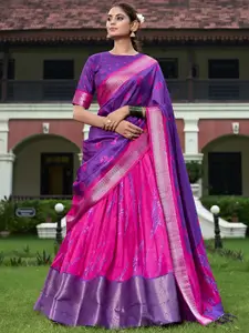 LOOKNBOOK ART Printed Ready to Wear Lehenga & Unstitched Blouse With Dupatta