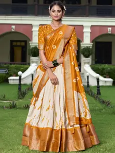 LOOKNBOOK ART Printed Ready to Wear Lehenga & Unstitched Blouse With Dupatta