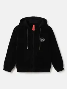 Blue Giraffe Girls Hooded Sweatshirt