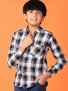 V-Mart Boys Checked Shirt with Trousers
