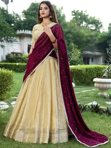 LOOKNBOOK ART Ready to Wear Lehenga & Unstitched Blouse With Dupatta