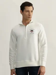 GANT Men Cotton Shirt Collar Sweatshirt