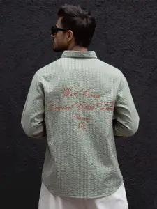 Powerlook Men Opaque Striped Casual Shirt