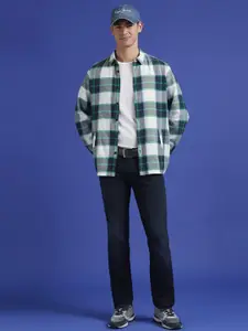 Pepe Jeans Men Tartan Checks Opaque Checked Casual Shirt