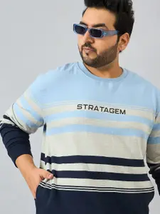 AUSTIVO Men Striped Sweatshirt