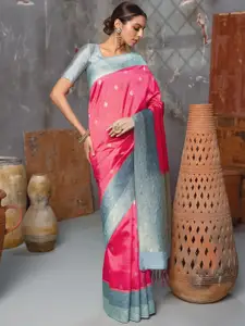 Soch Ethnic Motifs Zari Tussar Saree