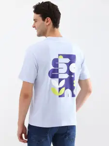 Allen Solly Men Graphic Printed Round Neck Cotton T-shirt