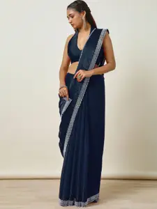 Soch Embellished Beads and Stones Tissue Saree