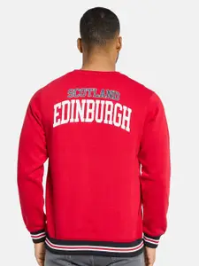 Octave Men Typography Printed Casual Sweatshirt