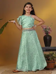 BAESD Girls Printed Ready to Wear Lehenga & Choli