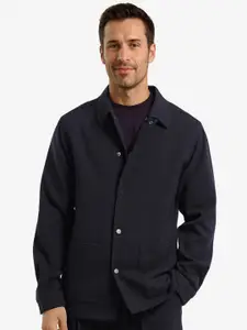 RARE RABBIT Men Spread Collar Solid Casual Tailored Jacket
