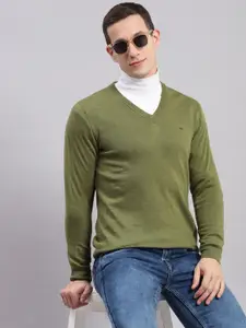 Monte Carlo Men V-Neck Woollen Winter Pullover