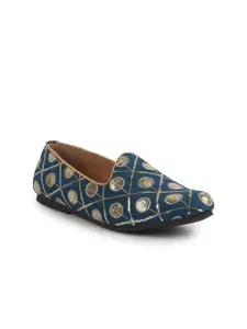 FAUSTO Boys Sequin Ethnic Slip On Mojaris