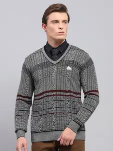 Monte Carlo Men Checked Woollen Pullover