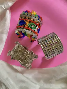 ATIBELLE Set Of 3 German Silver-Plated Bangles