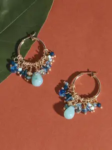 Accessorize Beaded Circular Hoop Earrings