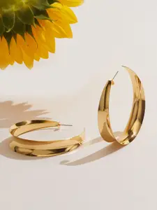 Accessorize Stainless Steel Circular Hoop Earrings