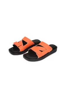 ALL TABS OPEN Women Colourblocked PU Platform Sandals