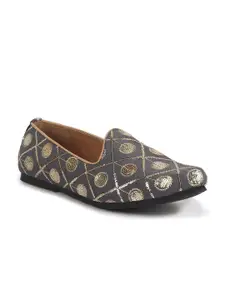 FAUSTO Men Round Toe Slip-On Ethnic Mojaris