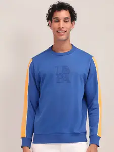 U.S. Polo Assn. Men Brand Logo Printed Long Sleeves Sweatshirt