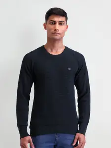 Arrow Sport Men Checked Cotton Pullover