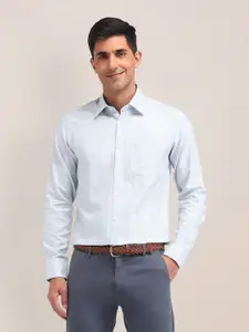 U.S. Polo Assn. Men Classic Checks Printed Cotton Tailored Fit Semiformal Shirt