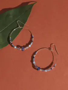 Accessorize Beaded Circular Hoop Earrings